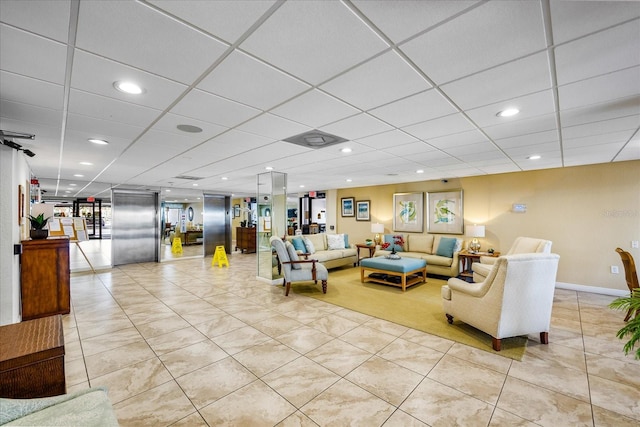 1651 Sand Key Estates Ct Unit 54, Clearwater Beach, FL 33767 - community lobby featuring recessed lighting and a drop ceiling