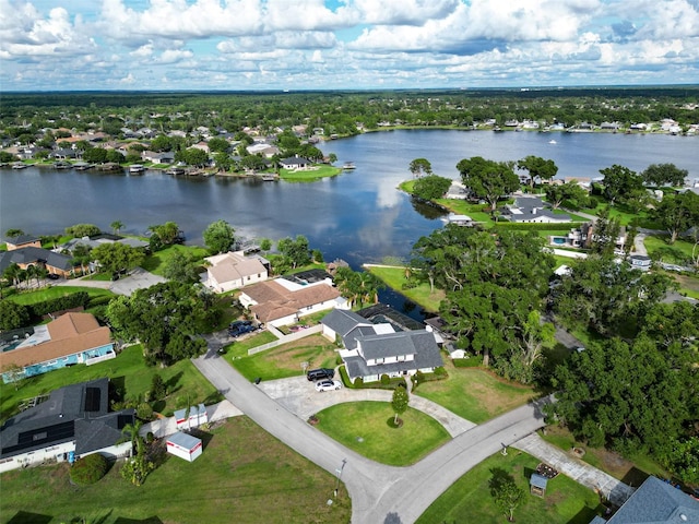 3724 Fawn Grove Ct, Land O Lakes, FL 34639 - aerial overview of property's location with a nearby body of water and nearby suburban area