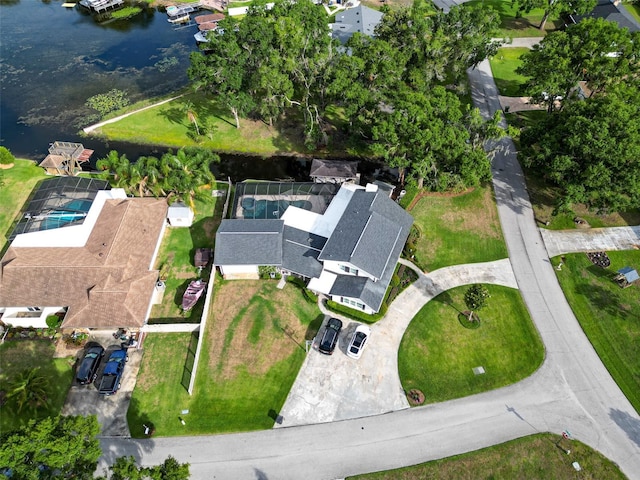 3724 Fawn Grove Ct, Land O Lakes, FL 34639 - aerial view of property and surrounding area with a nearby body of water