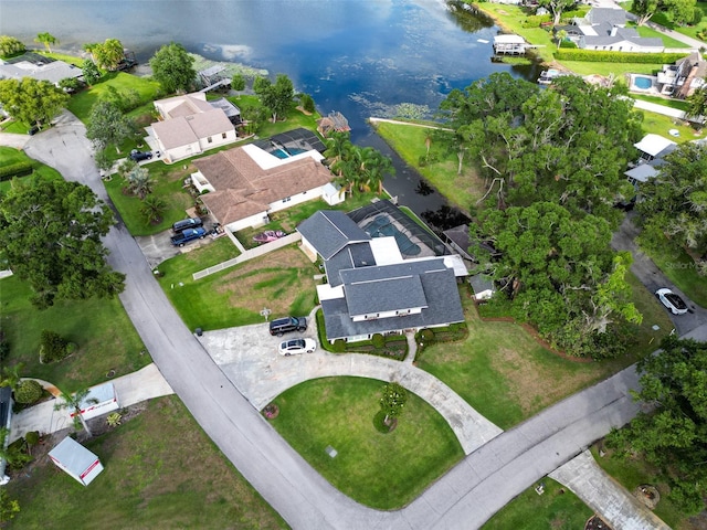 3724 Fawn Grove Ct, Land O Lakes, FL 34639 - aerial overview of property's location featuring a large body of water and nearby suburban area