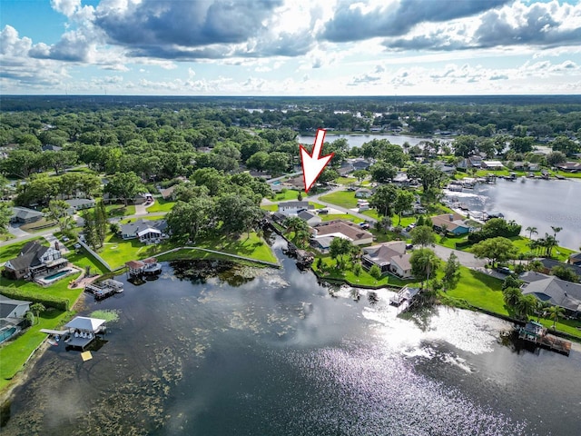 3724 Fawn Grove Ct, Land O Lakes, FL 34639 - aerial perspective of suburban area featuring a nearby body of water