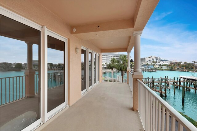 530 S Gulfview Blvd Unit 203, Clearwater Beach, FL 33767 - balcony featuring a water view