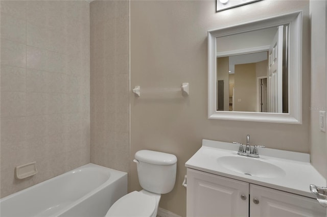 530 S Gulfview Blvd Unit 203, Clearwater Beach, FL 33767 - bathroom featuring toilet, vanity, and  shower combination