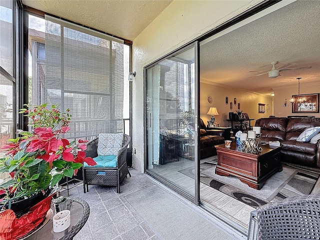 5920 80th St N Unit 406, Saint Petersburg, FL 33709 - sunroom with a ceiling fan