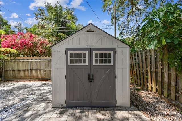 848 9th Ave S, Saint Petersburg, FL 33701 - view of shed featuring a fenced backyard
