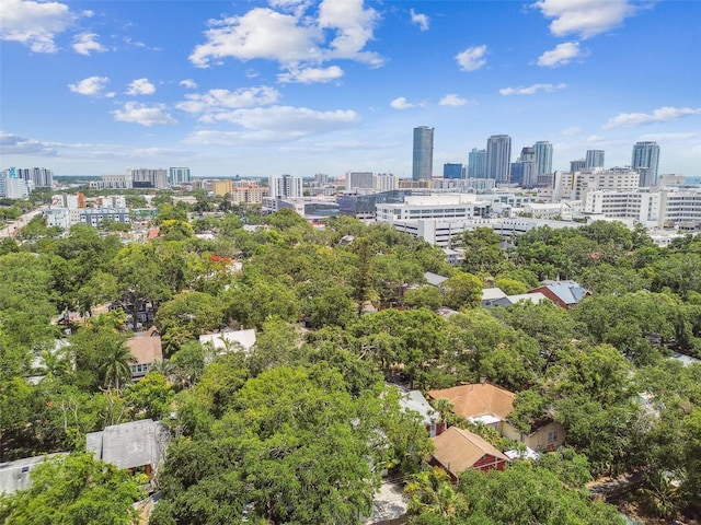 848 9th Ave S, Saint Petersburg, FL 33701 - drone / aerial view of city skyline and a tree filled landscape