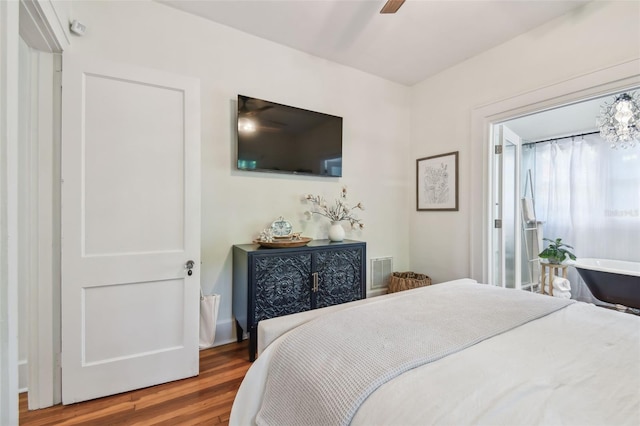 848 9th Ave S, Saint Petersburg, FL 33701 - bedroom featuring wood finished floors and a ceiling fan