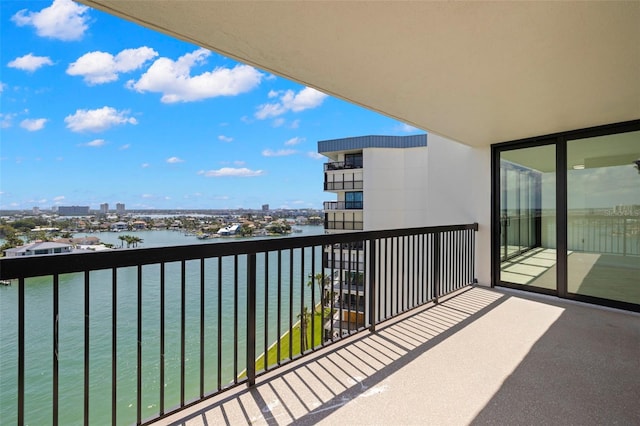 9425 Blind Pass Rd Unit 1008, St Pete Beach, FL 33706 - balcony featuring a water view and a city view