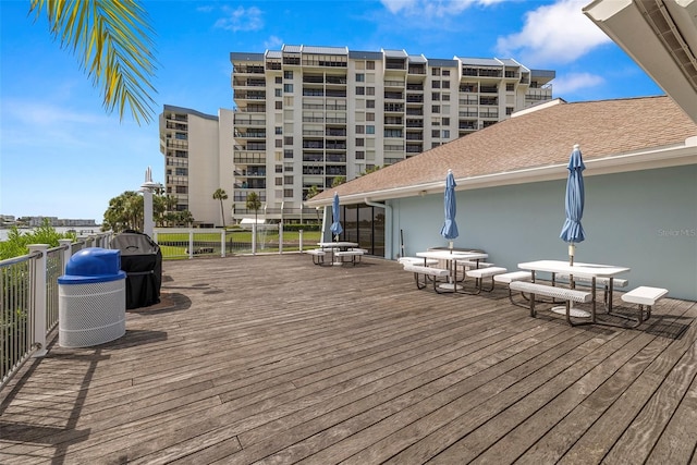 9425 Blind Pass Rd Unit 1008, St Pete Beach, FL 33706 - view of wooden terrace