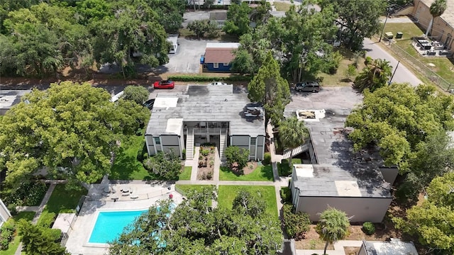 125 Picardy Villa Cir Unit 100, Brandon, FL 33510 - aerial view of property and surrounding area with a pool area