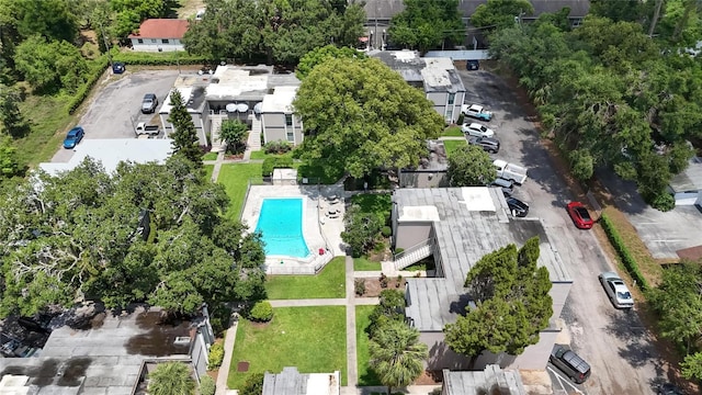 125 Picardy Villa Cir Unit 100, Brandon, FL 33510 - aerial view of a pool