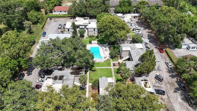 125 Picardy Villa Cir Unit 100, Brandon, FL 33510 - aerial view of property and surrounding area featuring a pool area