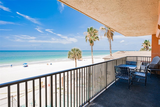 17334 Gulf Blvd Unit 203, North Redington Beach, FL 33708 - balcony with view of water and beach