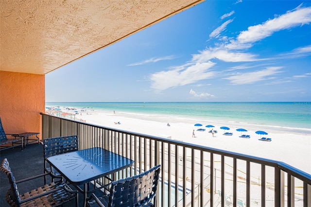 17334 Gulf Blvd Unit 203, North Redington Beach, FL 33708 - balcony with view of water and beach
