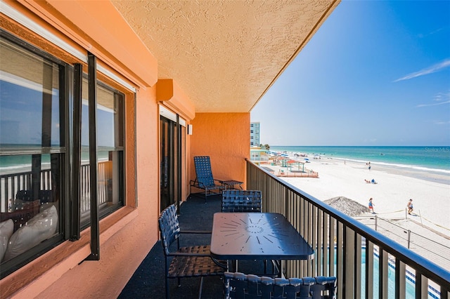 17334 Gulf Blvd Unit 203, North Redington Beach, FL 33708 - balcony with view of water and beach