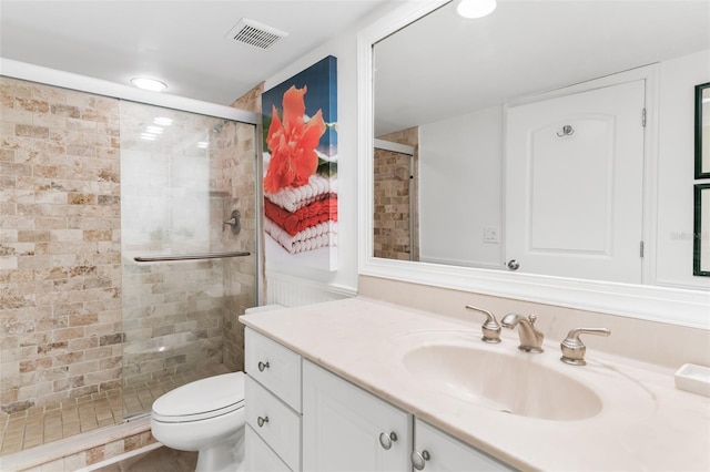 17334 Gulf Blvd Unit 203, North Redington Beach, FL 33708 - full bathroom with vanity, a stall shower, and recessed lighting