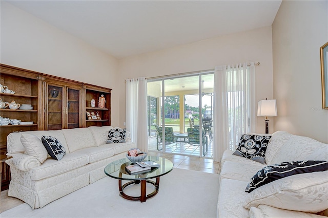 4304 Place Le Manes, Lutz, FL 33558 - living room with light tile patterned flooring