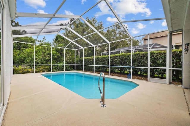 4505 Anaconda Dr, New Port Richey, FL 34655 - view of pool with a patio and a lanai