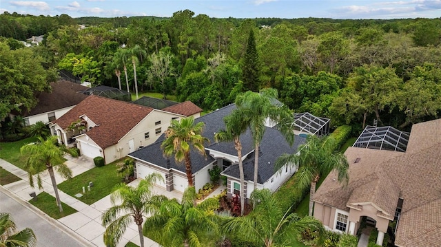 4505 Anaconda Dr, New Port Richey, FL 34655 - bird's eye view of a heavily wooded area
