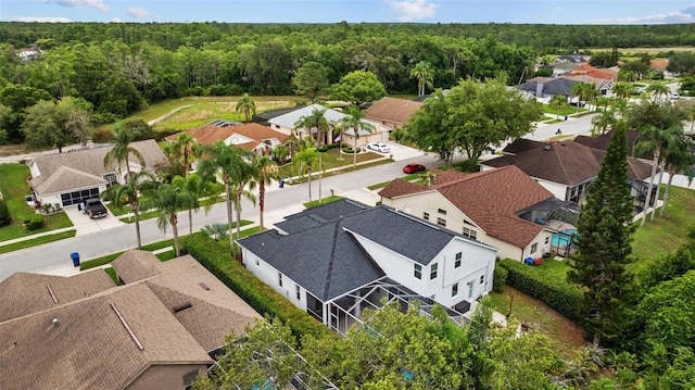 4505 Anaconda Dr, New Port Richey, FL 34655 - aerial view of residential area with a heavily wooded area