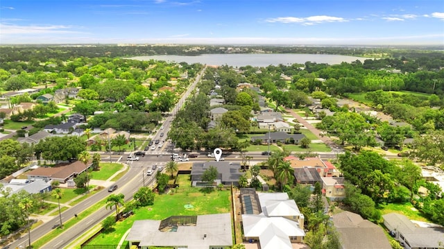 837 E Edgewood Dr, Lakeland, FL 33803 - aerial perspective of suburban area with a large body of water