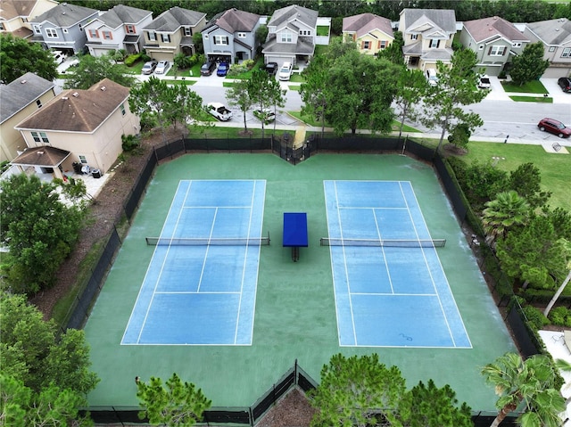 32451 Limitless Pl, Wesley Chapel, FL 33545 - view of tennis court featuring a residential view