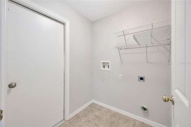 25101 Hyde Park Blvd, Land O Lakes, FL 34639 - washroom with hookup for a washing machine, hookup for an electric dryer, and baseboards