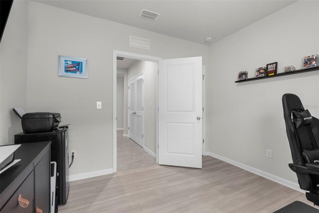 14532 Whitewater Way, Brooksville, FL 34604 - office space featuring baseboards and light wood-style floors