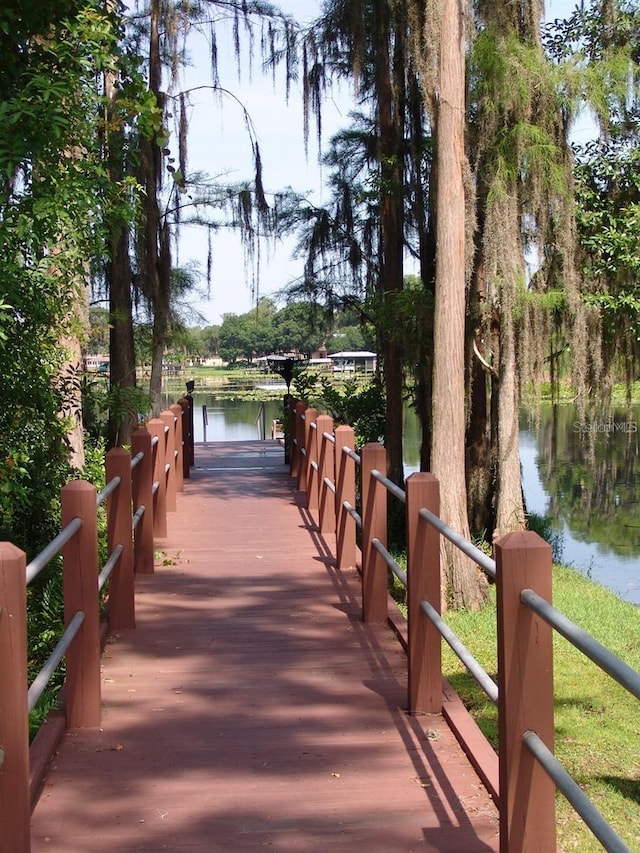 1605 Send Way, Lutz, FL 33549 - dock featuring a water view