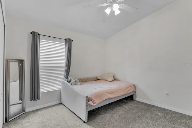 13910 Chalk Hill Pl, Riverview, FL 33579 - bedroom featuring light carpet, baseboards, and ceiling fan