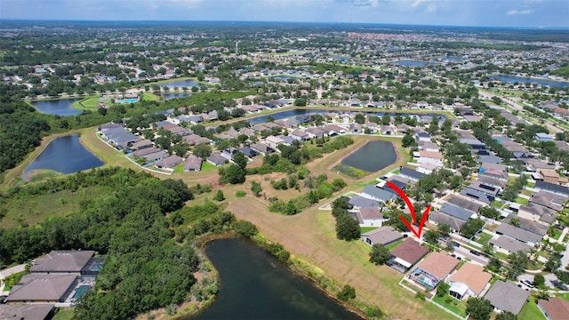 13910 Chalk Hill Pl, Riverview, FL 33579 - aerial overview of property's location featuring a large body of water and nearby suburban area