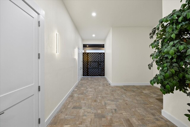 820 Bay Point Dr, Madeira Beach, FL 33708 - hallway with baseboards and recessed lighting