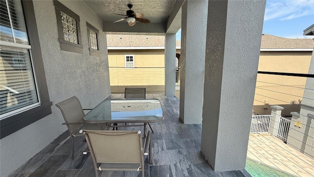 7810 Whitemarsh Way, Reunion, FL 34747 - view of patio / terrace with ceiling fan