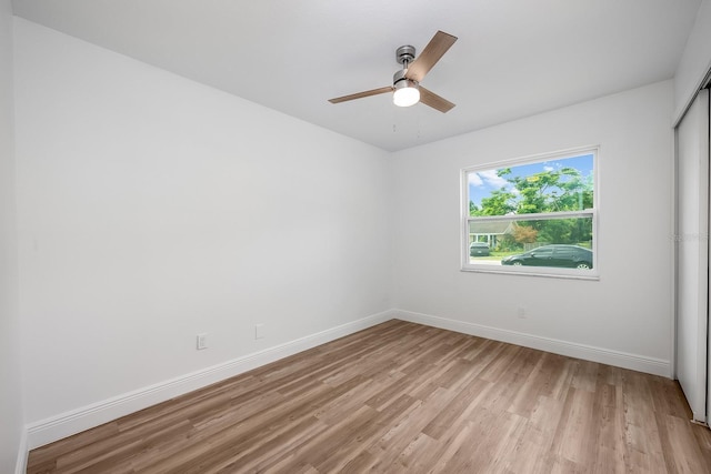 109 Magnolia Ave, Seffner, FL 33584 - unfurnished room featuring light wood-style floors and ceiling fan
