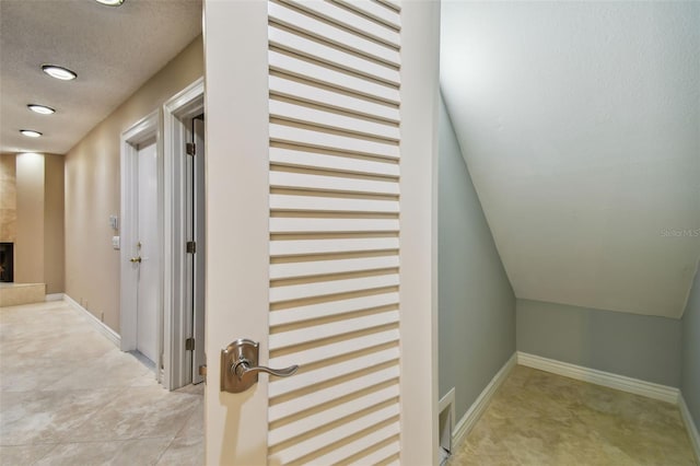 3308 Landing Pl, Palm Harbor, FL 34684 - hall with baseboards, recessed lighting, and light tile patterned floors