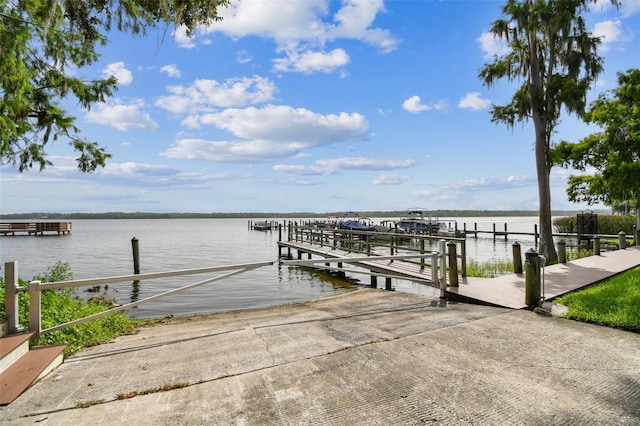 3308 Landing Pl, Palm Harbor, FL 34684 - dock area with a water view and a boat ramp