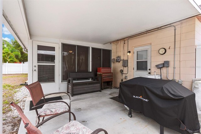 7276 21st St N, Saint Petersburg, FL 33702 - view of patio featuring grilling area