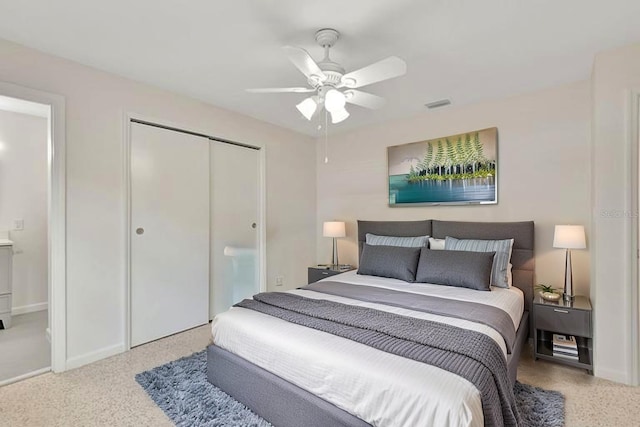 4714 W Vasconia St, Tampa, FL 33629 - bedroom with a closet and ceiling fan