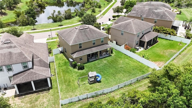 12316 Streambed Dr, Riverview, FL 33579 - aerial view of residential area featuring a large body of water