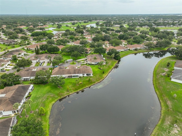 1012 Radison Lake Ct Unit 59, Sun City Center, FL 33573 - aerial view of residential area featuring a nearby body of water