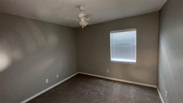 12804 Millridge Forest St, Tampa, FL 33624 - unfurnished room featuring baseboards, ceiling fan, and carpet flooring
