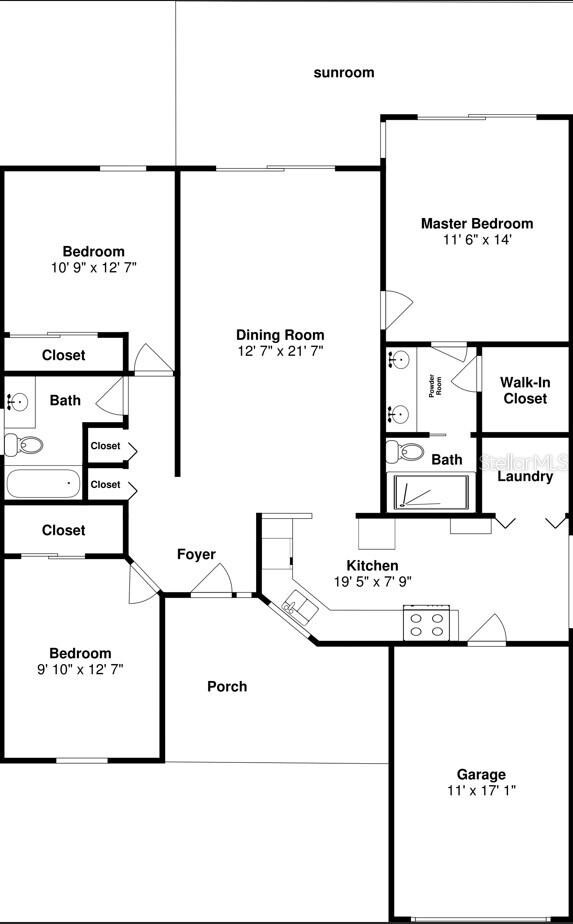 12804 Millridge Forest St, Tampa, FL 33624 - floor plan / room layout