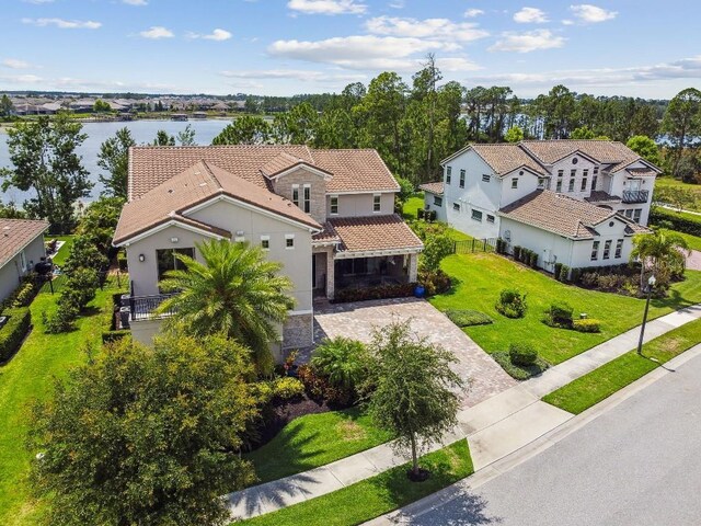 9080 Morgana Ct, Winter Garden, FL 34787 - aerial view of property and surrounding area with a large body of water