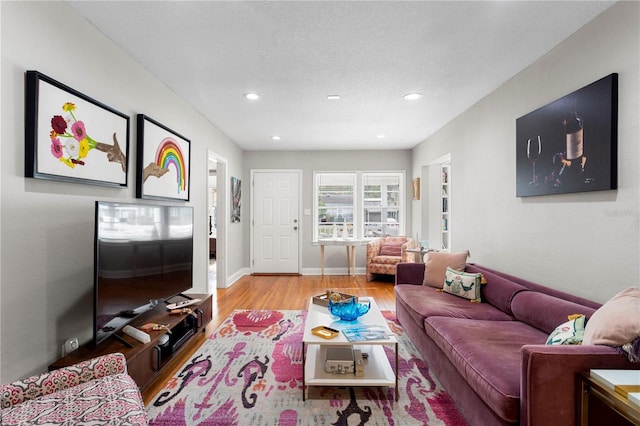 4012 N Munro St, Tampa, FL 33603 - living room with wood finished floors and recessed lighting