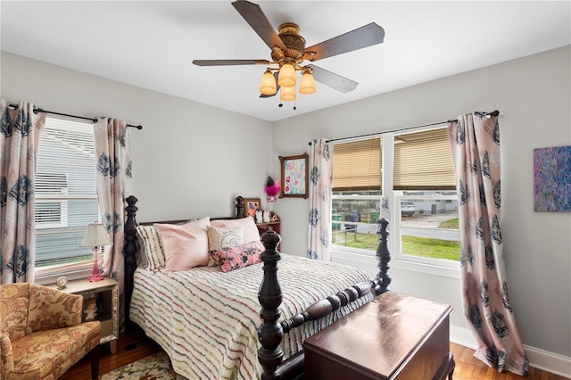 4012 N Munro St, Tampa, FL 33603 - bedroom featuring wood finished floors and a ceiling fan