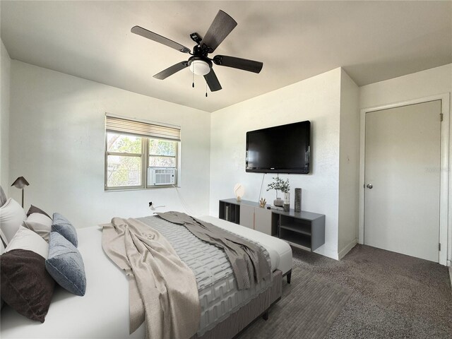 412 73rd Ave, St Pete Beach, FL 33706 - carpeted bedroom featuring cooling unit and a ceiling fan