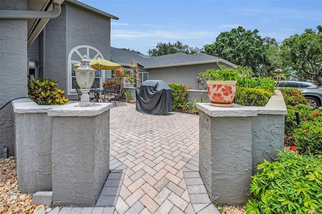 184 Hunter Ct, Palm Harbor, FL 34684 - view of patio / terrace with area for grilling