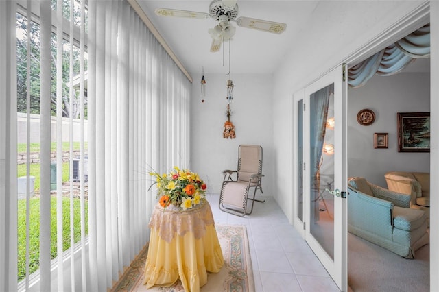 184 Hunter Ct, Palm Harbor, FL 34684 - sunroom / solarium with french doors and plenty of natural light
