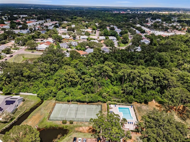 184 Hunter Ct, Palm Harbor, FL 34684 - aerial overview of property's location with a pool area