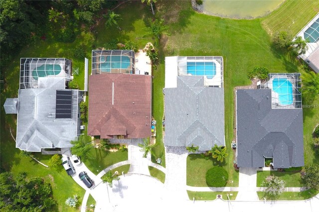 1842 Ridgelake Ct, Wesley Chapel, FL 33543 - aerial view of a pool area